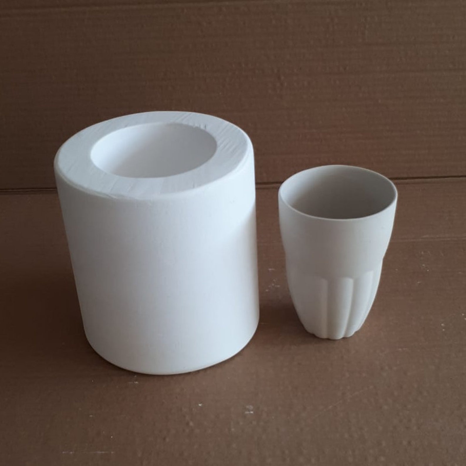 Handleless Mug Plaster Mold for Slip Casting Mold Making Etsy UK