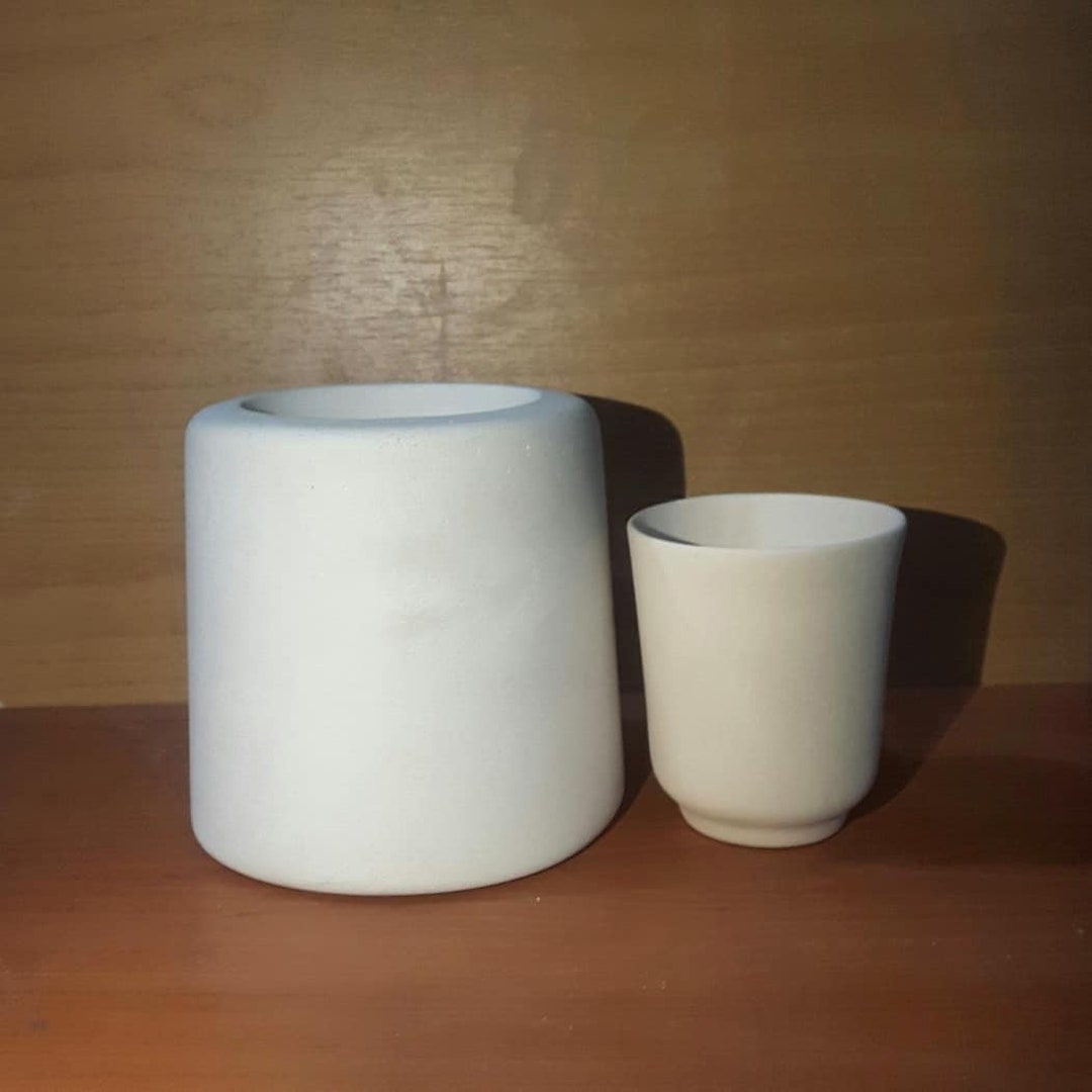 Handleless Cup Plaster Mold Slip Casting Mold Making Ceramic Etsy
