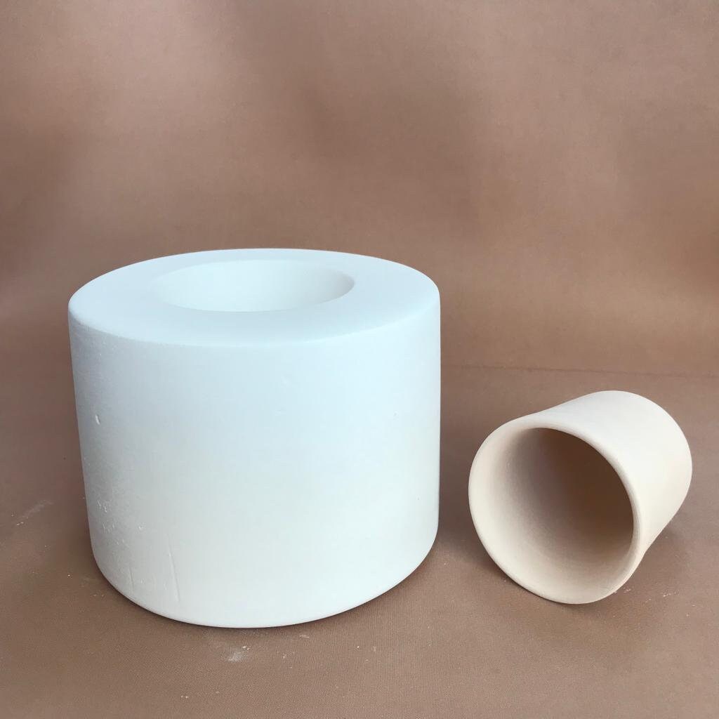 Handleless Cup Plaster Mold Slip Casting Mold Making Ceramic Etsy