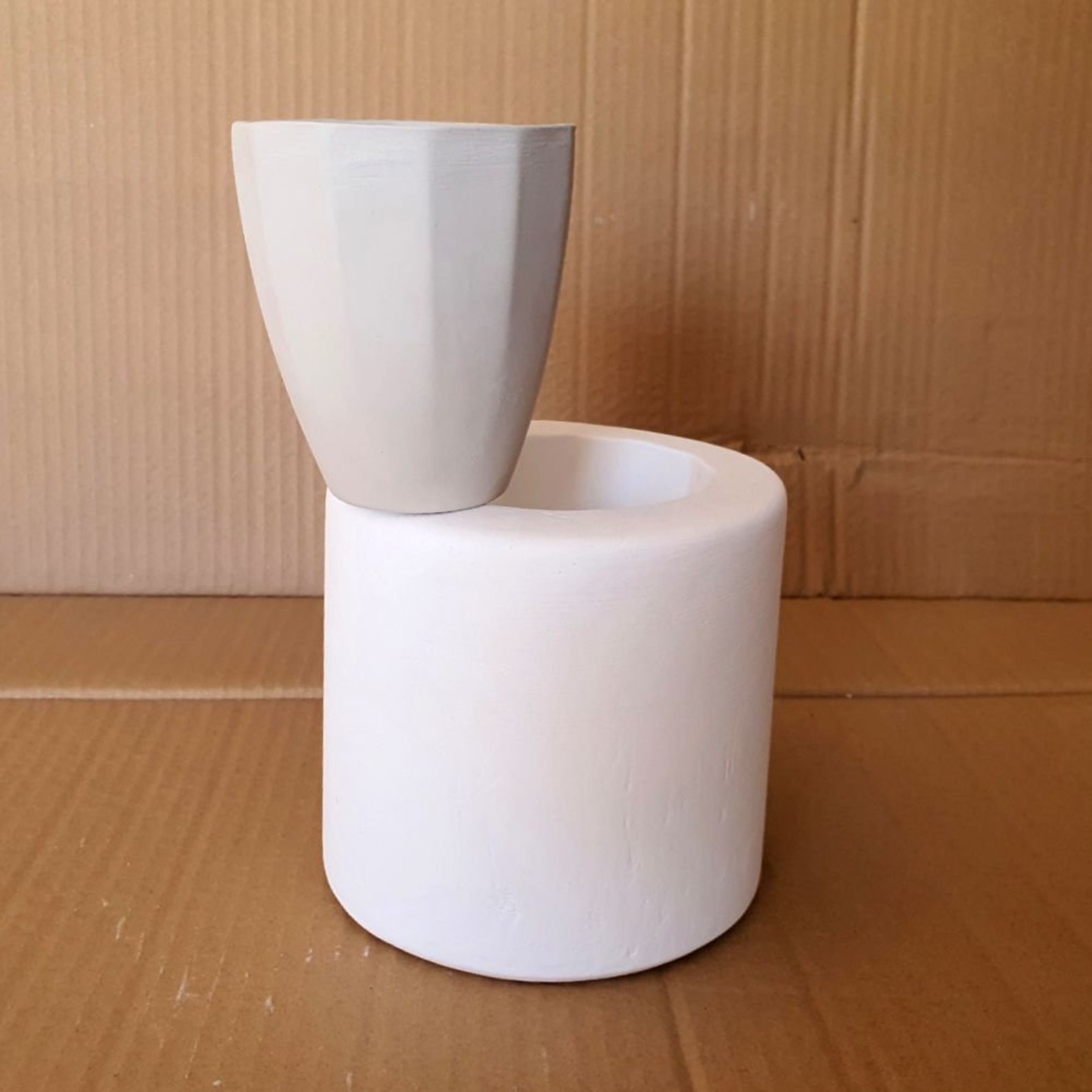 Handleless Mug Plaster Mold for Slip Casting Mold Making Etsy