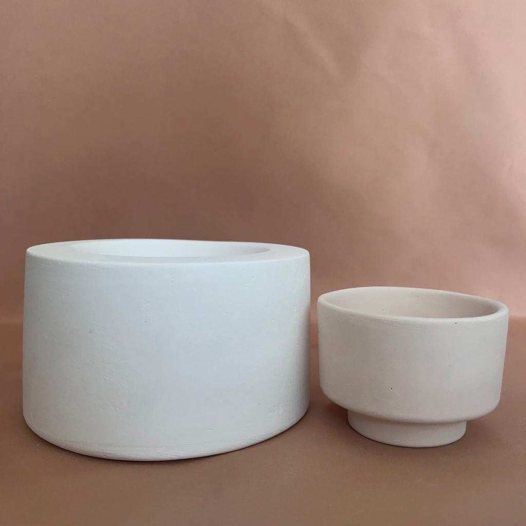 Handleless Mug Plaster Mold for Slip Casting, Mold Making, Ceramic Mold, Casting Mold, EK048