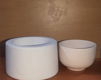 Plaster Mold for Bowl Ceramic Casting Mold Slip Casting, Mold Making 11x8cm EK928