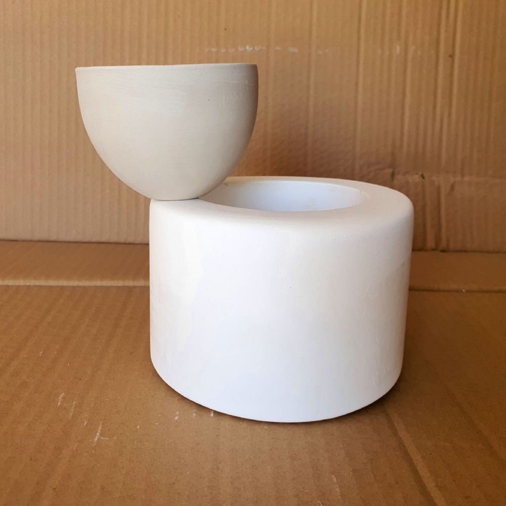 Handleless Cup Plaster Mold in Conical Shape for Slip Casting Ceramic Mold Casting Mold EK032 Mold Making