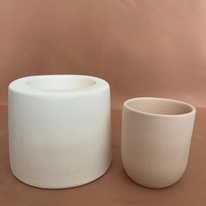 Handleless Cup Plaster Mold in Cylindrical Shape for Slip Casting, Mold Making, Ceramic Mold, Casting Mold, EK059 image 2