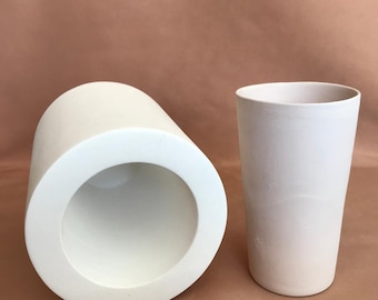 Handleless Big Mug Plaster Mold for Ceramic Slip Casting EK057