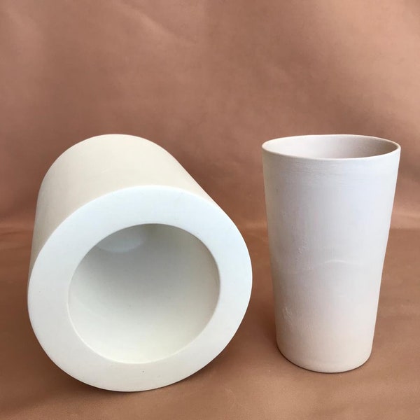 Handleless Big Mug Plaster Mold for Ceramic Slip Casting EK057