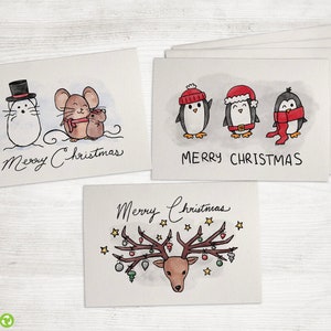 Christmas Creatures - Christmas Card Set