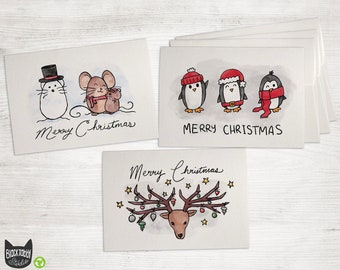 Christmas Creatures - Christmas Card Set