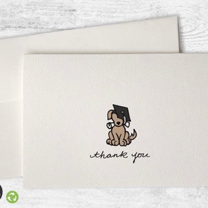 Graduate Dog - Graduation Thank You Cards