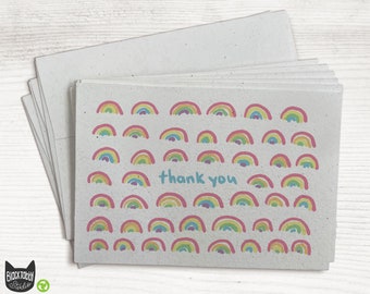 Little Rainbows - Set of 24 Thank You Cards with Envelopes