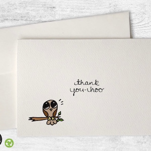 Yoo-Hoo Owl - Thank You Cards