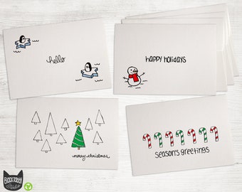 Holiday Greetings Collection -  24 Cards with Envelopes