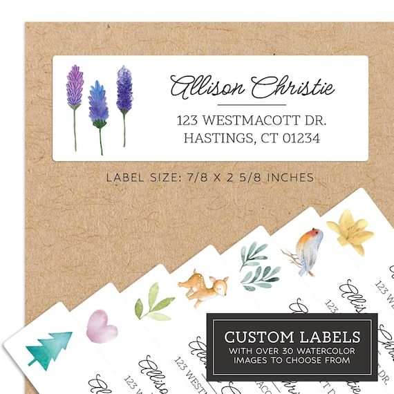 House Plants Return Address Labels, Personalized Self