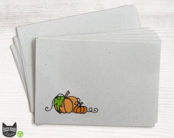 Autumn Pumpkins - 24 Blank Note Cards with Envelopes