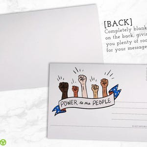 Power to the People Election Campaign Cards - 100 Postcards