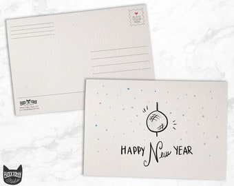 CLEARANCE - 96 New Year Postcards