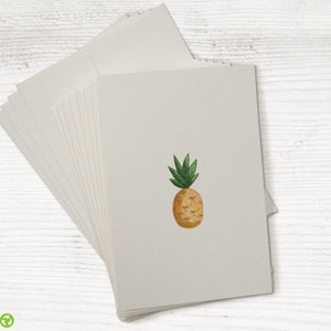 Tropical Pineapple - Set of 24 Greeting Cards with Envelopes