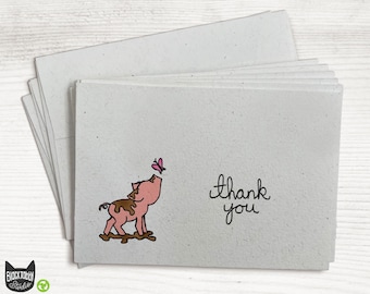 Little Piggy - 24 Thank You Cards with Envelopes
