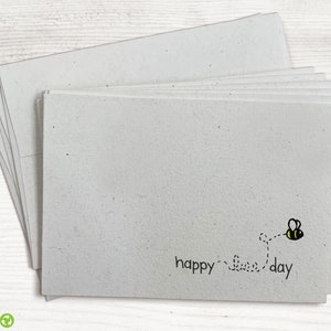 Happy Bee Day  - 24 Birthday Cards with Envelopes