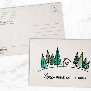 Moving to the Woods Change of Address Announcement Cards - 48 Postcards