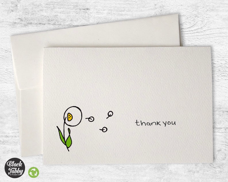 Thank You Cards Dandelion in the Breeze