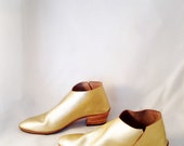 The Terilyn MGG High Heel ~ Handmade to Order~ very LIMITED EDITION Metallic Gold Leather ankle boot~ petite thru large sizes~