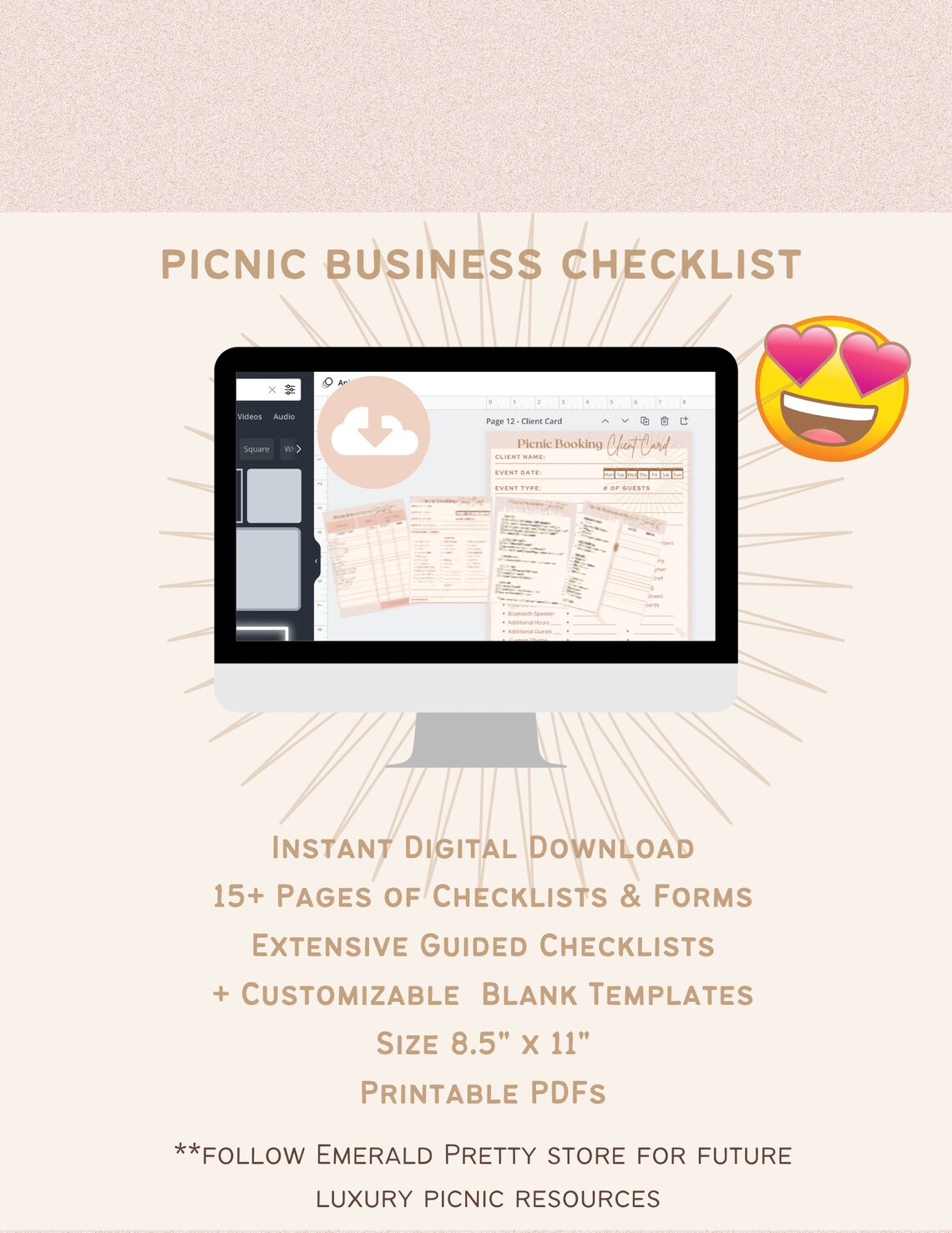 Luxury Picnic Checklists & Forms Pdfs Inventory Builders/business