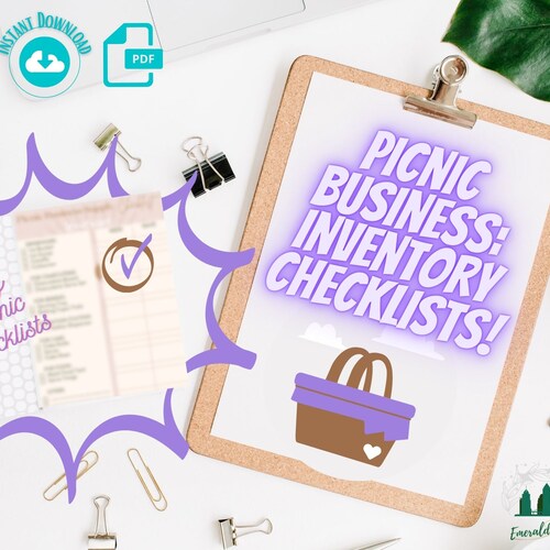 Luxury Picnic Checklists & Forms Pdfs Inventory Etsy Canada