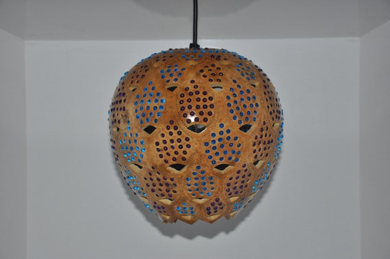 Pineapple Handmade Gourd Lamp Shade Calabash Vintage Pineapple Handmade Gourd Lamp Shade, Gourd Lamp Shades
