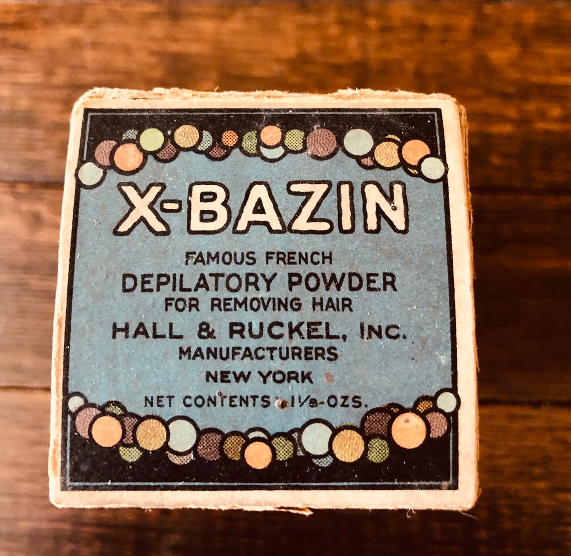 Early 1900's Antique Xbazin Cream Depilatory Powder Etsy