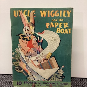 Vintage Uncle Wiggily And The Paper Boat By Howard R. Garis