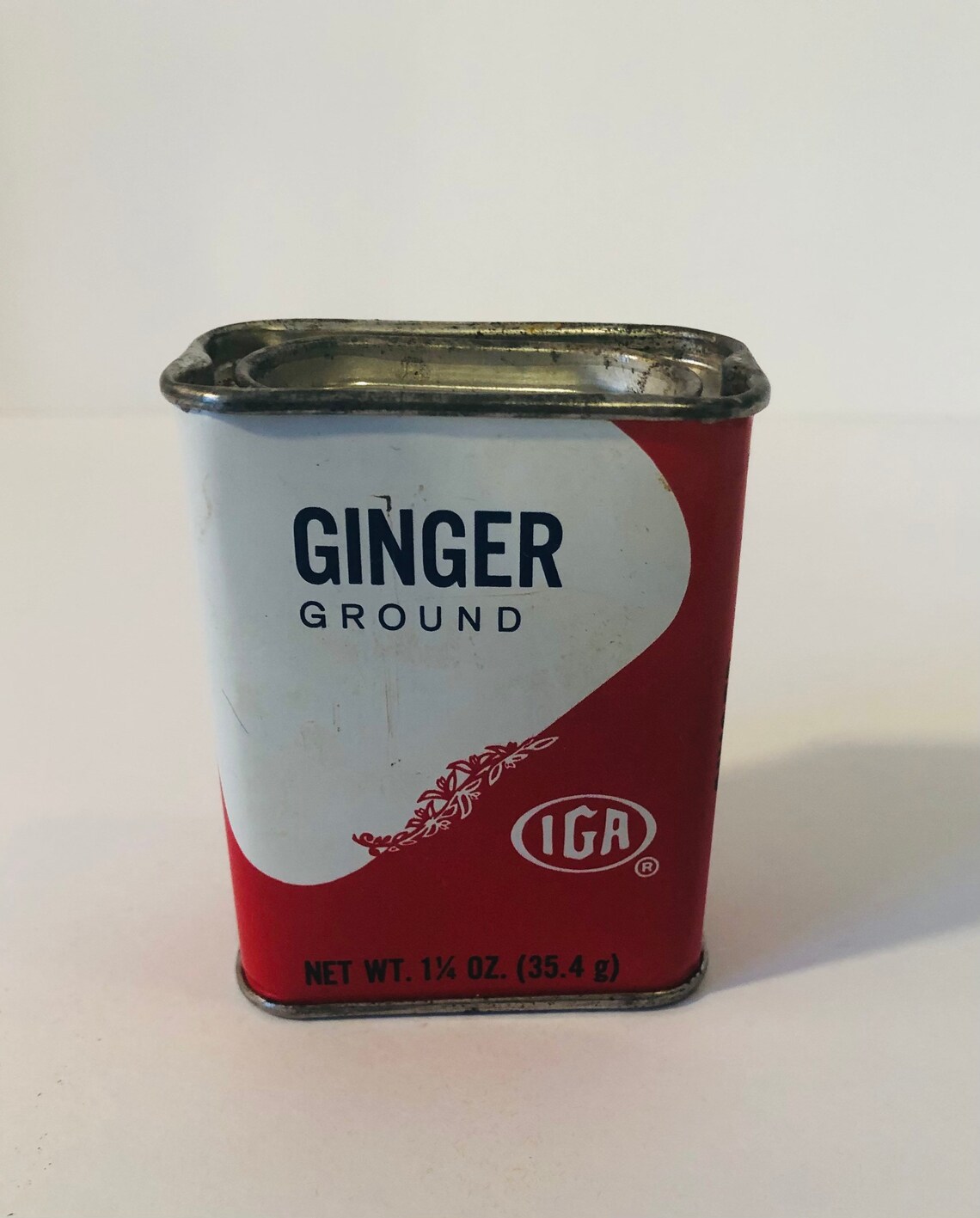 Vintage IGA Ginger Tin 1 1/4 Oz. Etsy