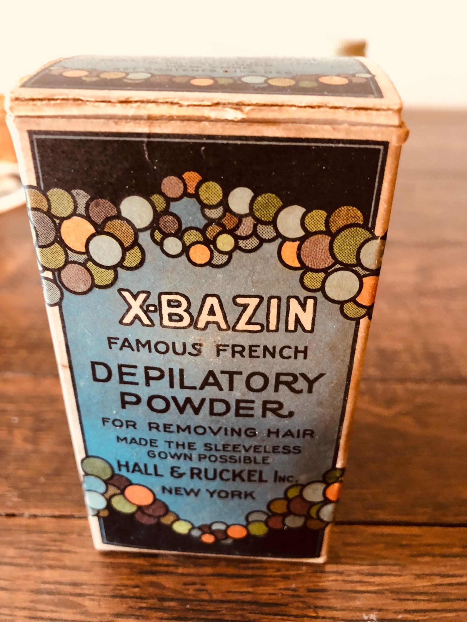 Early 1900's Antique Xbazin Cream Depilatory Powder Etsy