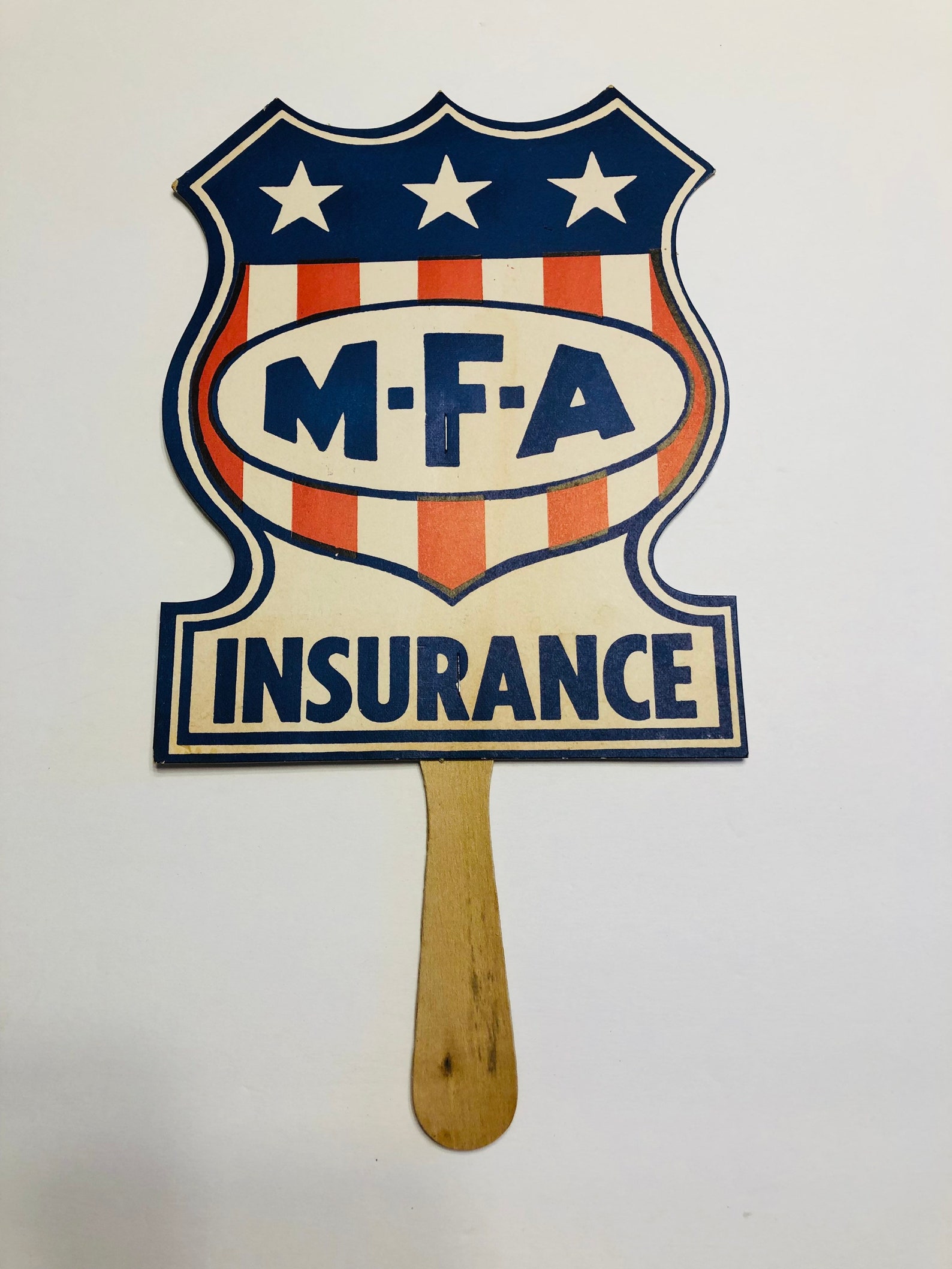 Vintage MFA Advertising Fan MFA Insurance Co. Columbia Mo Vintage MFA Advertising Fan MFA Insurance Co. Columbia Mo