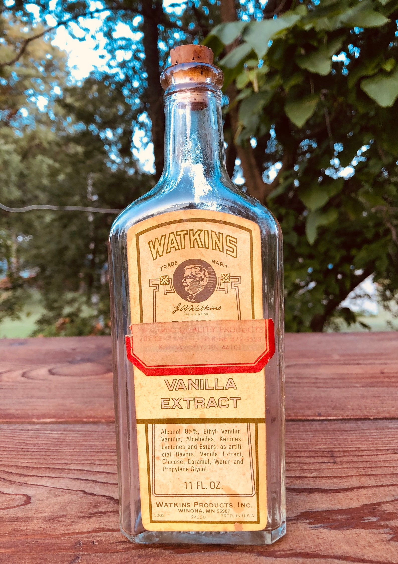 Vintage Watkins Embossed Vanilla Extract 11 Oz. Bottle Etsy