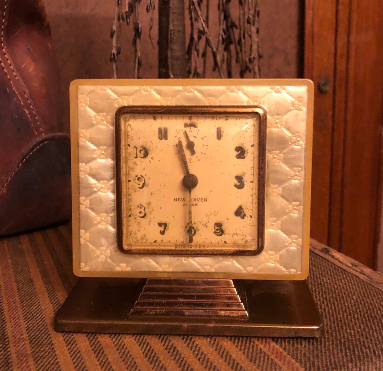 1920's New Haven Art Deco WindUp Alarm Clock Etsy