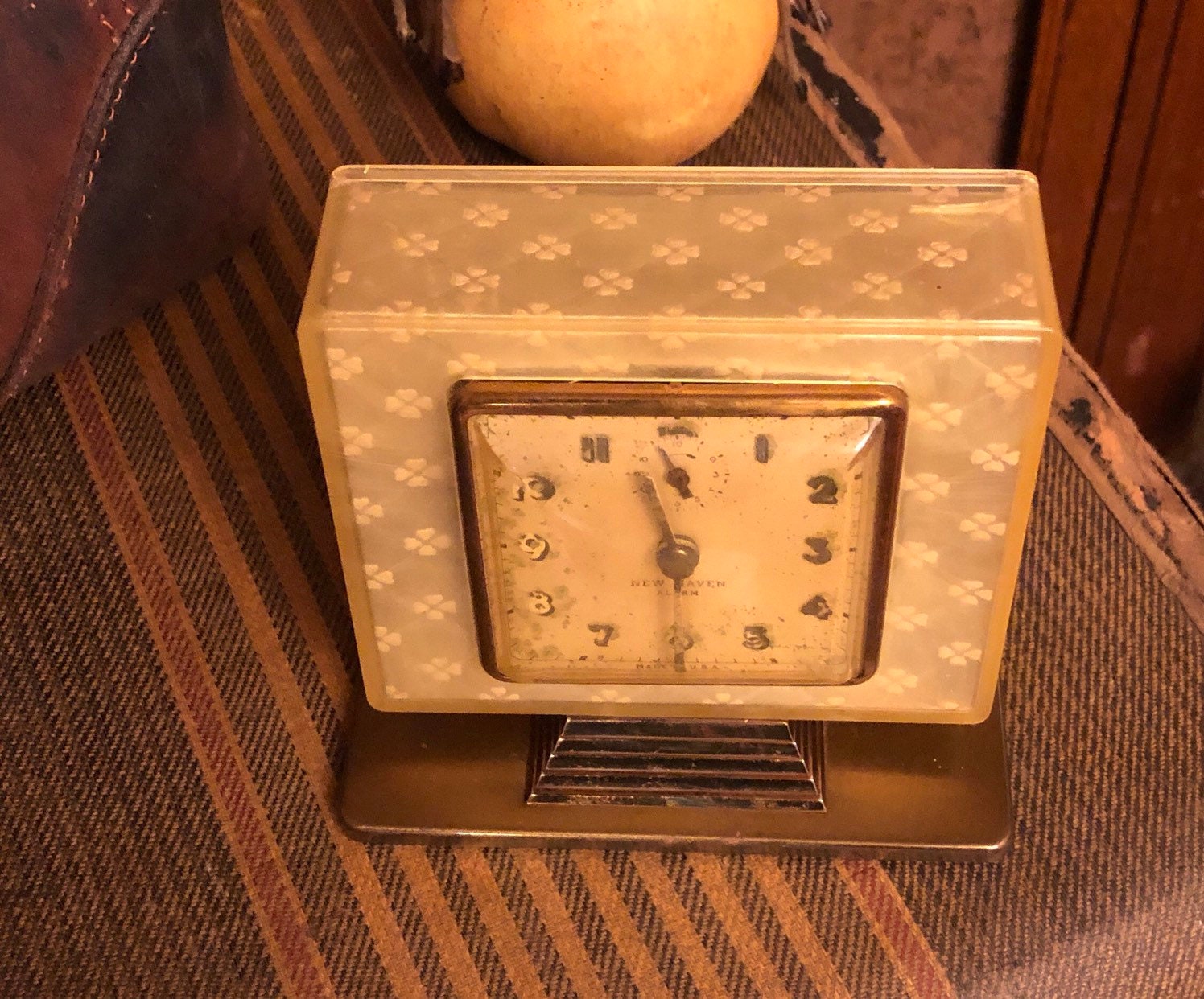 1920's New Haven Art Deco WindUp Alarm Clock Etsy