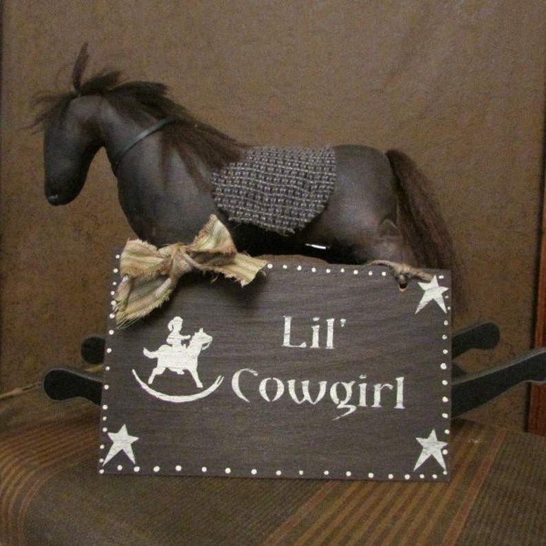 Western lil Cowgirl Wall Decor Etsy