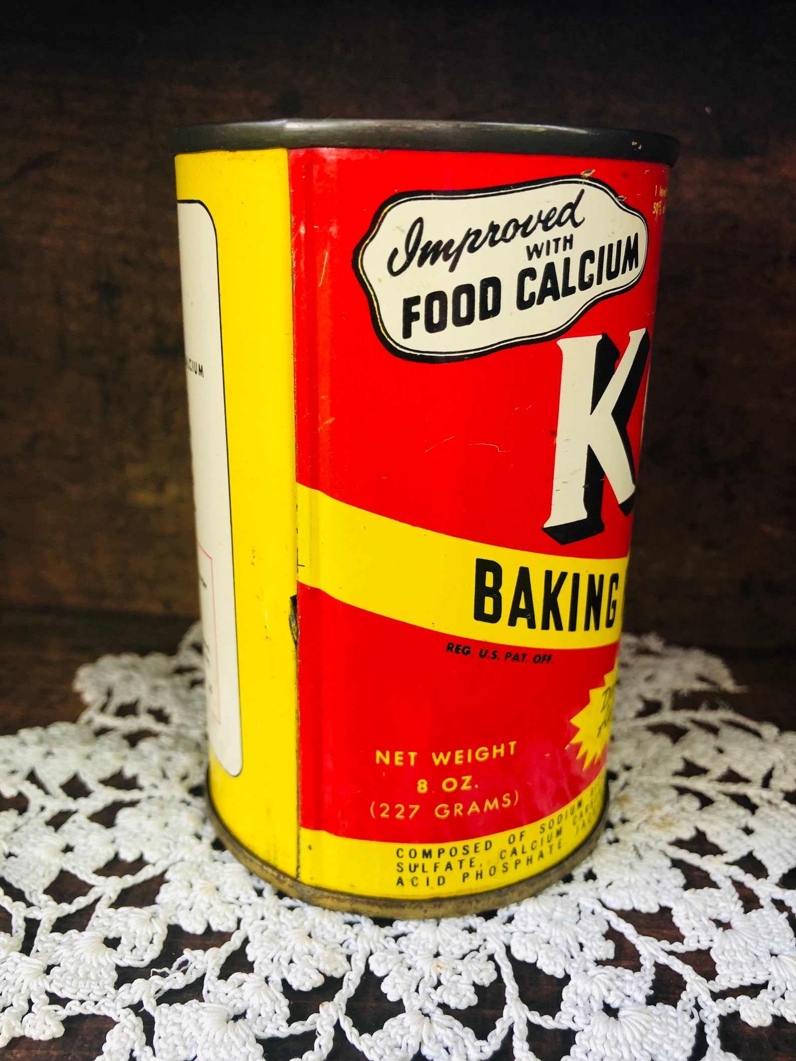 Vintage KC Baking Powder Tin Bank Etsy
