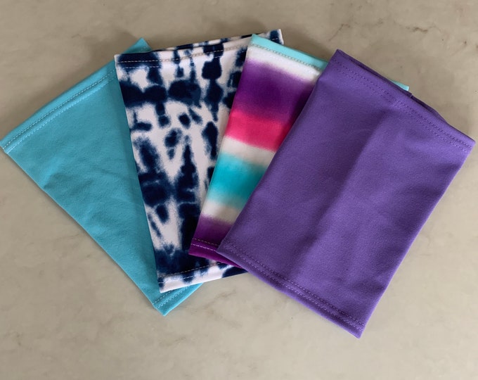 Fabulous Four Pack for Picc Line or Freestyle Libre Covers-Includes purple tie dye, blue tie dye, purple and turquoise covers