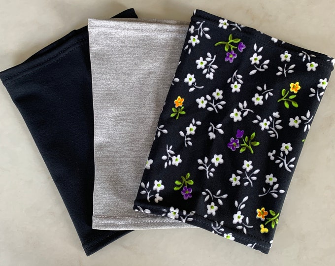 3 Cover Package that includes black, grey and flower pattern covers-LIMITED SIZES