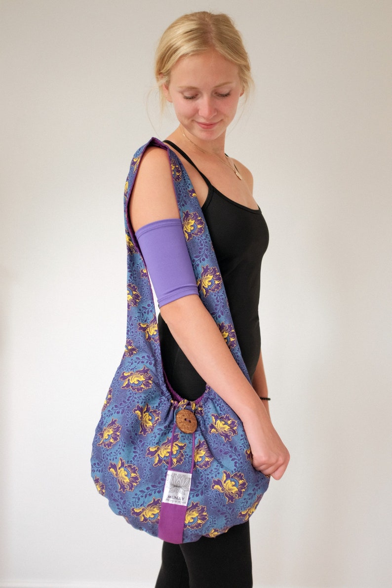 Perfectly Purple Treatment Pack-Includes Purple Pattern Treatment Sling Bag and Purple Picc Line Cover