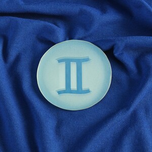 Gemini Zodiac Sign Disc Mirror 3 inch