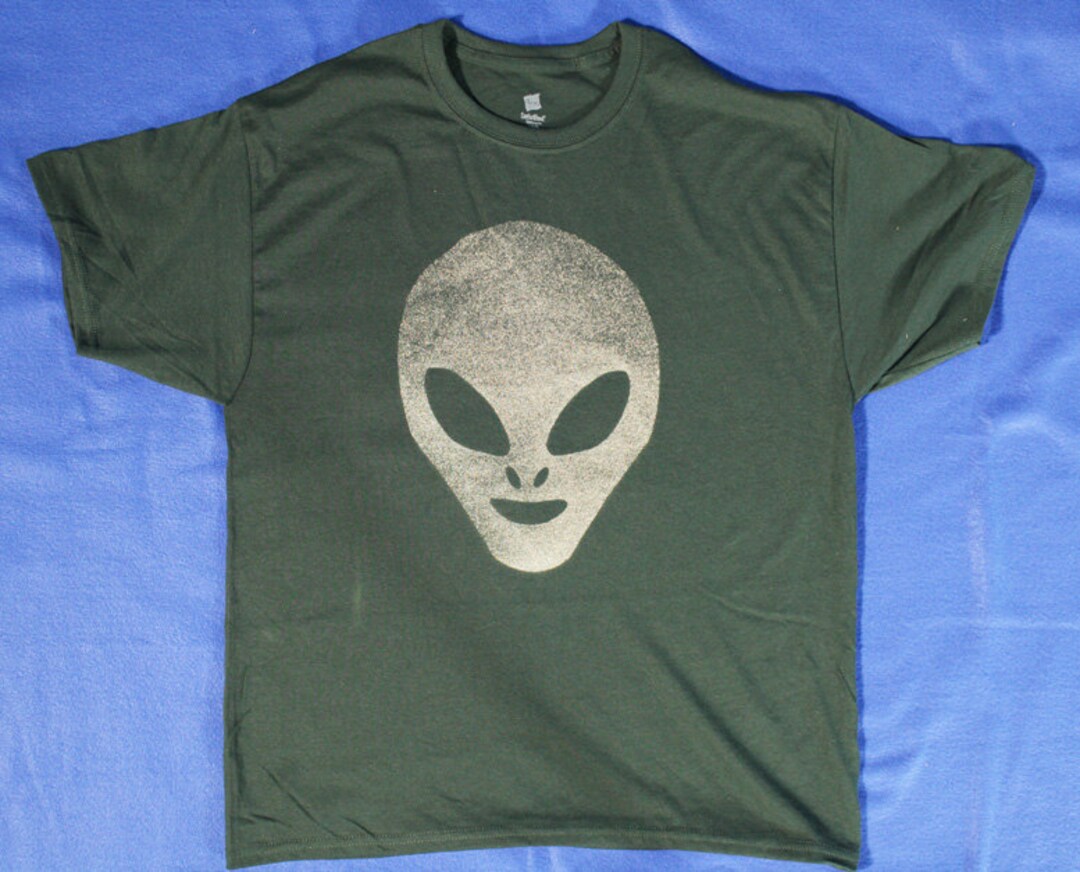 Alien Face Splatter T-shirt - Etsy