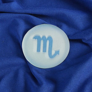 Scorpio Zodiac Sign Disc Mirror 3 inch