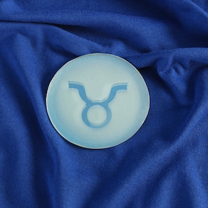 Taurus Zodiac Sign Disc Mirror 3 inch
