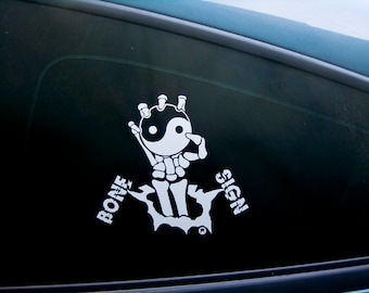 Yin Yang Vinyl Decal  Bone Sign Series