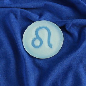 Leo Zodiac Sign Disc Mirror 3 inch