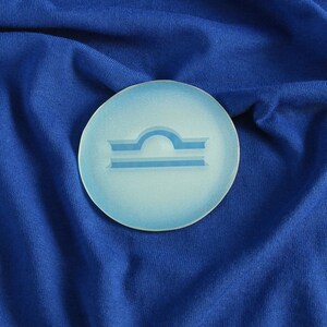 Libra Zodiac Sign Disc Mirror 3 inch