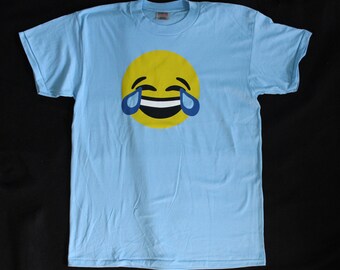Emoji Tee Shirt Laughing/Crying Face
